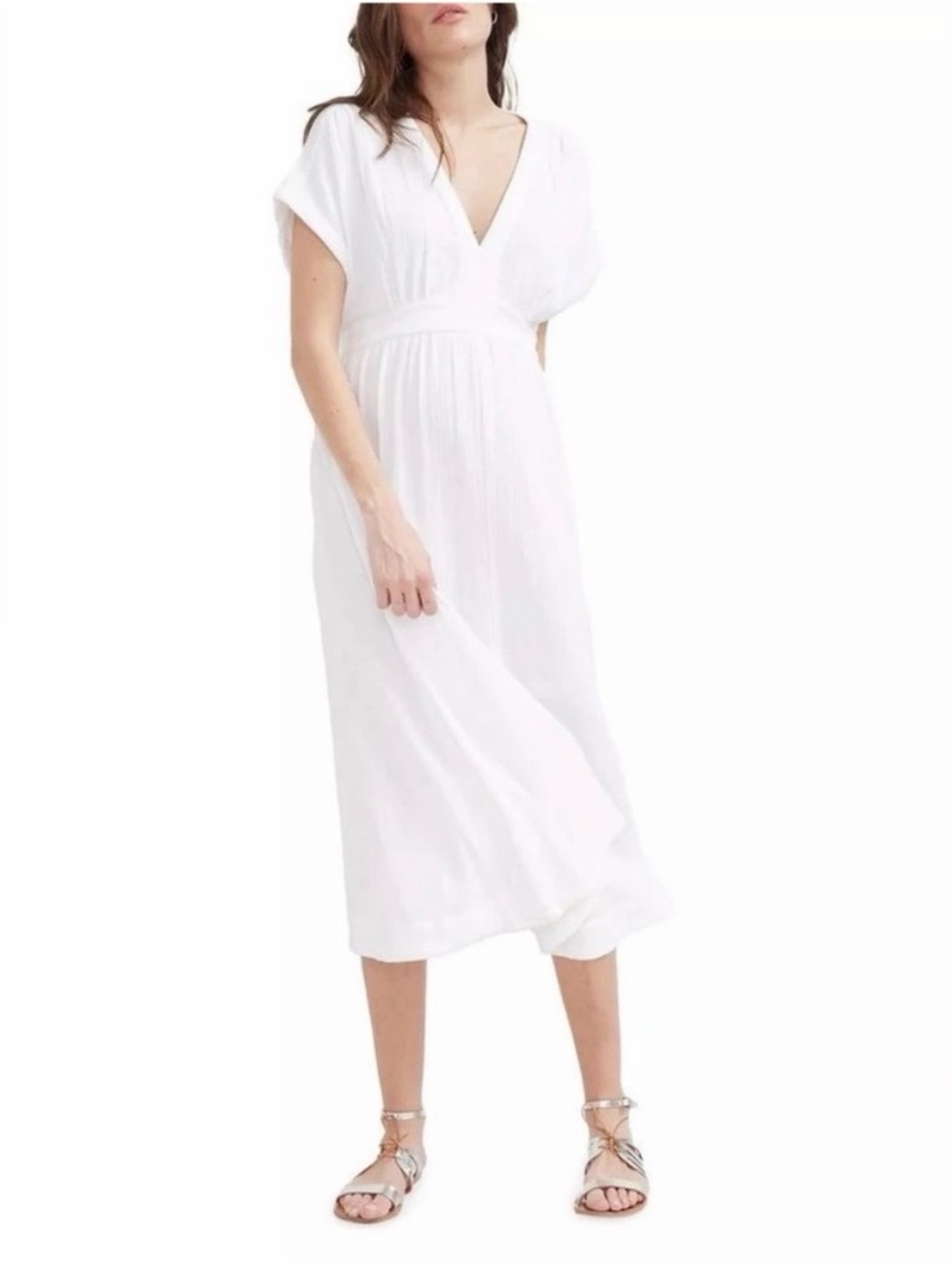 Hatch Rosa Cream Textured Dress